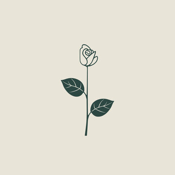 green flower plant garden logo vector illustration template design