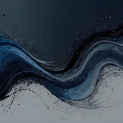 modern artistic horizontal header with dark gray, ash gray and very dark blue colors. graphic with space for text or image. can be used as header or banner Generative AI 