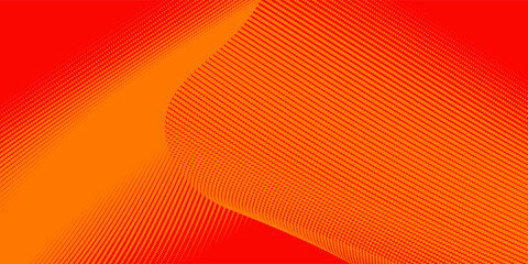 Poster - dots halftone orange color pattern gradient texture with technology digital background. dots pop art