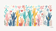 © Mutshino_Artwork - Colorful Hands Raised with Heart and Leaf Designs