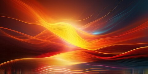 Poster - Abstract glowing energy lines background 