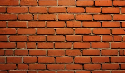 Sticker - Orange brick background texted wall surface.  AI Generated.