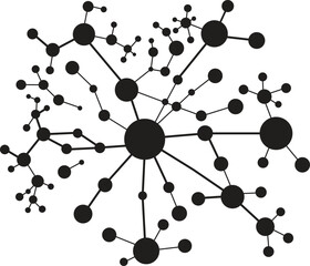 Fototapete - Abstract Molecules Medical Background. Structure Molecule Of DNA And Neurons. Structural Atom. Chemical Compounds. Medicine, Science, Technology Network Concept.