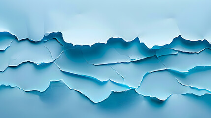 Wall Mural - Blue Torn paper background