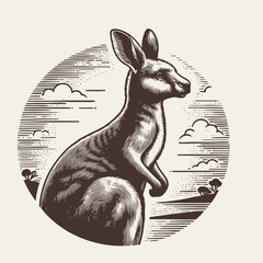 Wall Mural - kangaroo