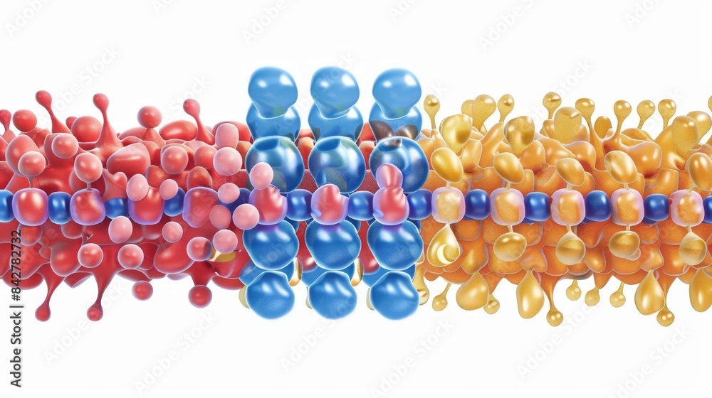 Illustrate the structure of a lipid bilayer, highlighting how lipid ...