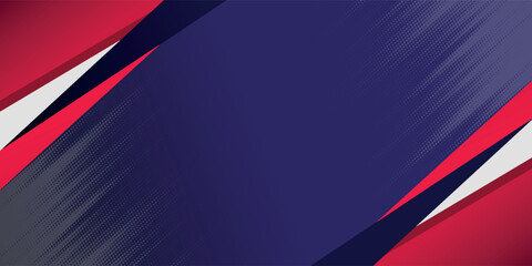 Abstract modern design red dark blue and purple colors geometric overlapping background. Sports style banner concept. Gradient abstract background vector, eps10.