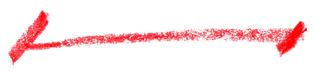 red pencil strokes isolated on transparent background