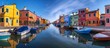 © Maxim Borbut - Travel and landmarks around Italy. The most colorful places (towns) - Burano island, a village near Venice with colorful houses.