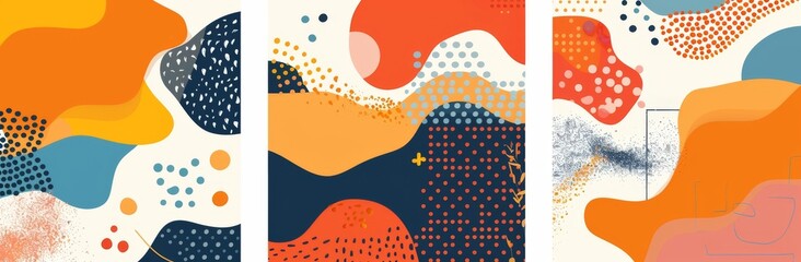 Poster - This colorful geometric shapes creative design cover template is perfect for banners, brochures, corporate websites, reports, resumes, and flyers.