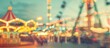 © Lasvu - Vintage Background Image of a Theme Park During Daytime with Abstract Blur and Bokeh