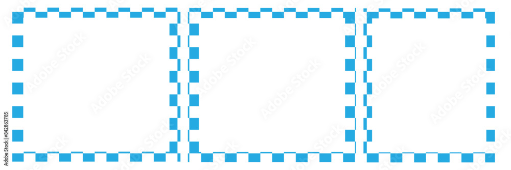 Rectangle frame with checkered print on borders. Rectangular vignette ...