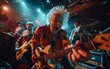 © jaykoppelman - Elderly woman rocking out playing the guitar