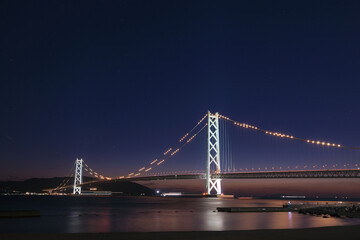 Wall Mural - 夜の明石海峡