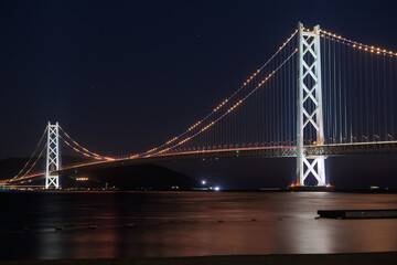 Wall Mural - 夜の明石海峡