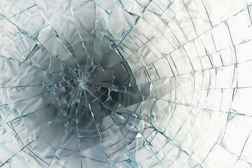 Wall Mural - High-resolution PNG image of cracked glass texture.