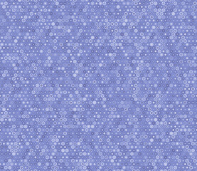 Poster - abstract mosaic hexagon shapes background. plain hexagon frames. blue color tones. small hexagon geo