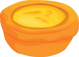 Poster - Sweet egg tart dessert food custard pastry delicious baking snack creamy yellow