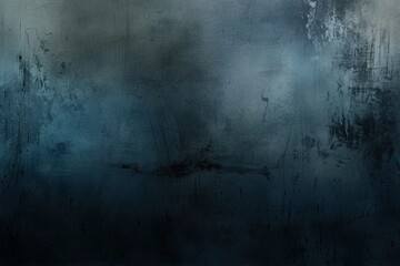 Poster - Moody grunge background in dark blue and grey with a subtle vignette, perfect for adding depth to designs like web banners and posters