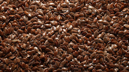 Wall Mural - Flax seeds can be used as a background or texture. They are also known as linseed and are a type of cereal. Flax seeds are a healthy food and are often used as a topping.