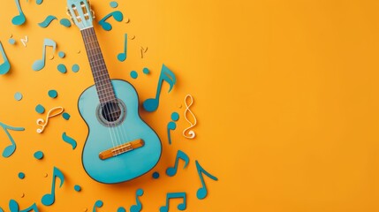 Wall Mural - international music day background concept with space area for text