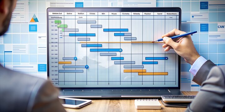 projektmanagement mit tools und planung - figuren in der projektplanung - projekt ziele und aufgaben