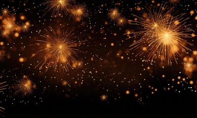 Wall Mural - Fireworks background. Happy New Year background , AI generative