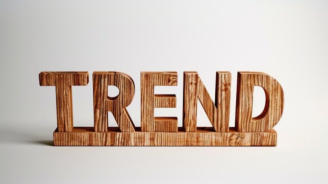 Social media Trend symbol created in Display Typography.