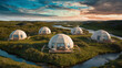 © Luluraschi - a distributed glamping wooden geodesic domes in the hills, indie alternative eco-friendly vacations, low-impact green architecture, harmony with nature