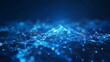 © graphito - Abstract blue background with glowing connections and network lines, representing global connectivity or digital technology
