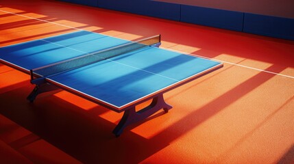 Aufkleber - Ping pong table on a tennis court