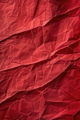 Poster - A close-up shot of a small piece of red paper with rough edges and a torn corner