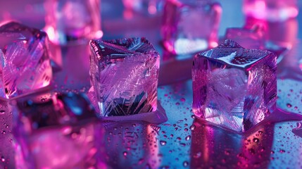 Poster - Ice Cubes Without Seams