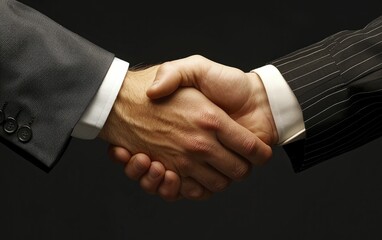 A strong handshake as a representation of business trust and partnership, embodying the spirit of professional agreement and collaboration.