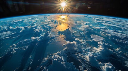 Wall Mural - Earth At Night From Space With City Lights