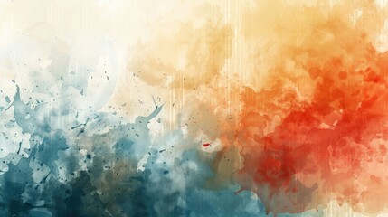 Poster - abstract watercolor background with grunge style and creative design