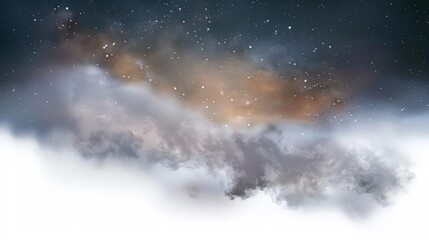 Wall Mural - Breathtaking UHD 4K PNG backgrounds capture the ethereal beauty of fog-laden landscapes.