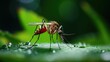 © dheograft - A mosquito is standing on a leaf