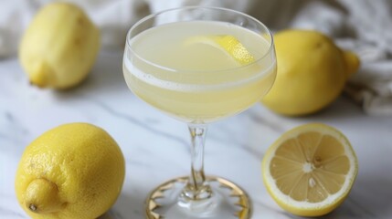 Sticker - Gin Lemon Cocktail for Leap Year with a Boozy Twist