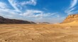 © zipop - Landscape scenic view of desolate barren western desert in Egypt at Farafra Oasis realistic nature and landscape