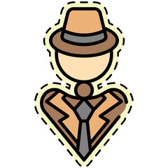 Wall Mural - Detective Avatar Sticker