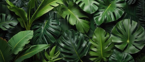  tropical forest leaf background. tropical leaves backdrop