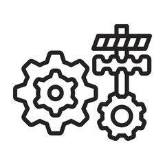 Canvas Print - Gears Icon