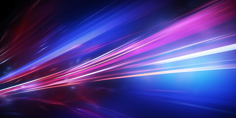 Wall Mural - Abstract technology 3D glowing tunnel background, now sci-fi 3D space concept scene illustration