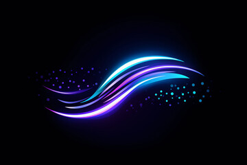 Wall Mural - Technology data background glowing particles abstract futuristic and technology digital wave particles glowing background, 3D rendering