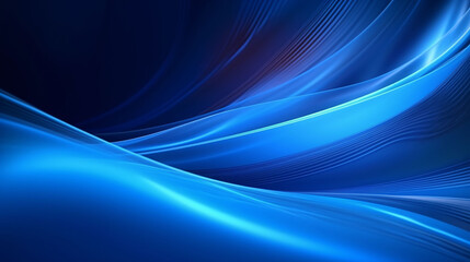 Wall Mural - Blue neon light, abstract empty scene with light beams and spotlights concept illustration