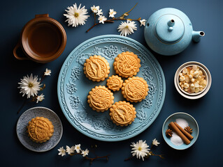 Wall Mural - Awesome Delicious traditional dessert arrangement