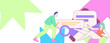 © Lyn Lee - Flat vector illustration of business people operating work scene