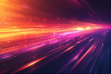 Poster - Dynamic abstract background with vibrant, colorful light streaks. High energy and futuristic feel for technology or creative design projects.