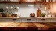 © Tu - modern interior of kitchen, Cozy kitchen interior with quartz bar countertop